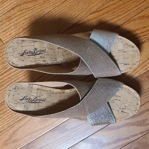 Lucky Brand Cork Wedges - Size 10